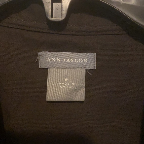 Ann Taylor Chocolate Brown Faux Wrap Dress (6) - Picture 3 of 5